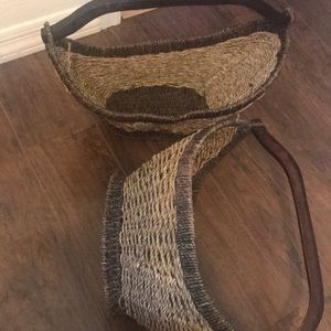 Twin woven baskets
